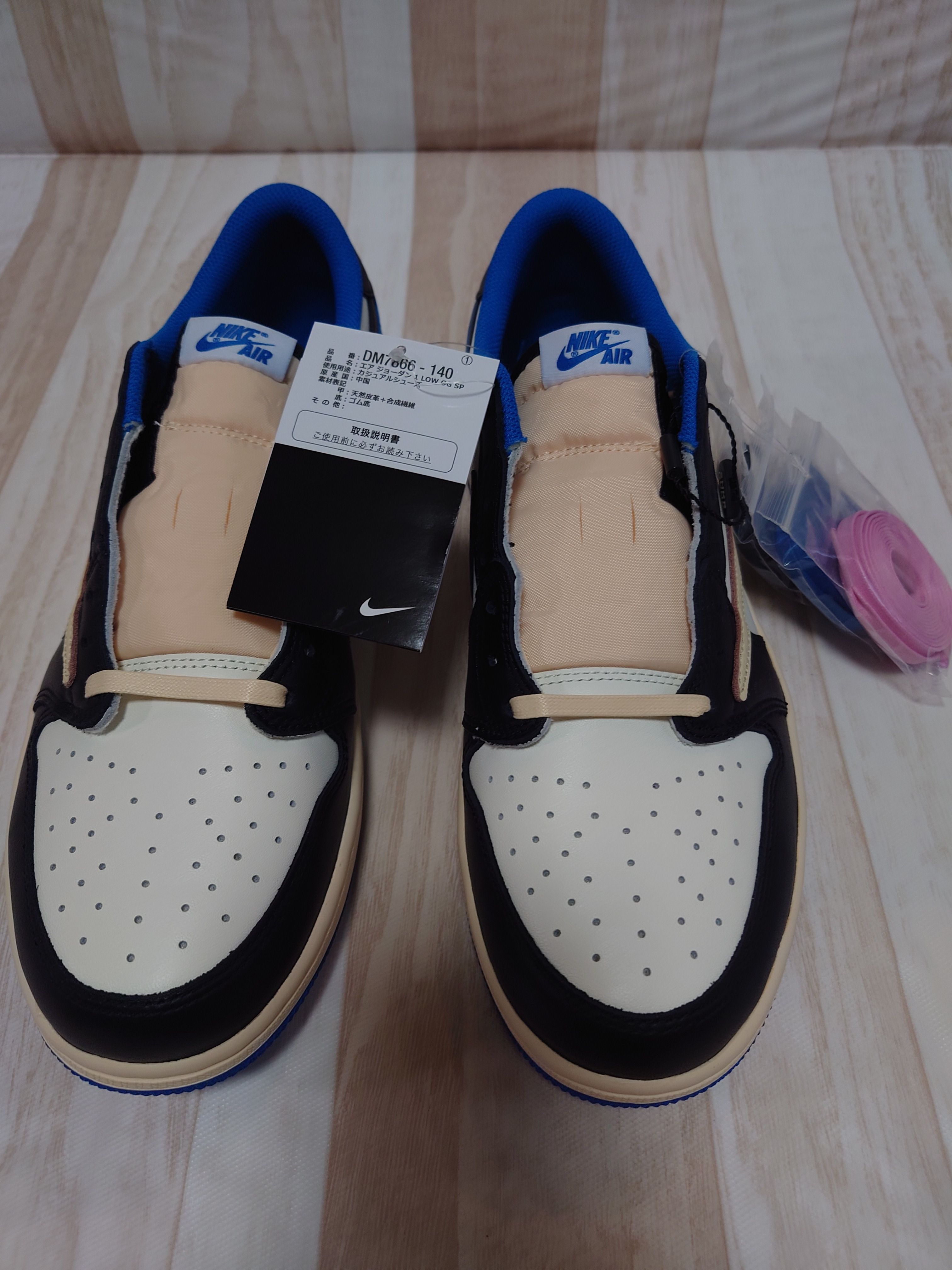 Travis Scott × fragment design × Nike Air Jordan 1 Low OG SP "Military Blue"
