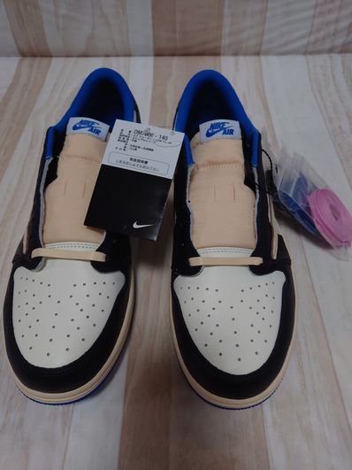 Travis Scott × fragment design × Nike Air Jordan 1 Low OG SP "Military Blue"