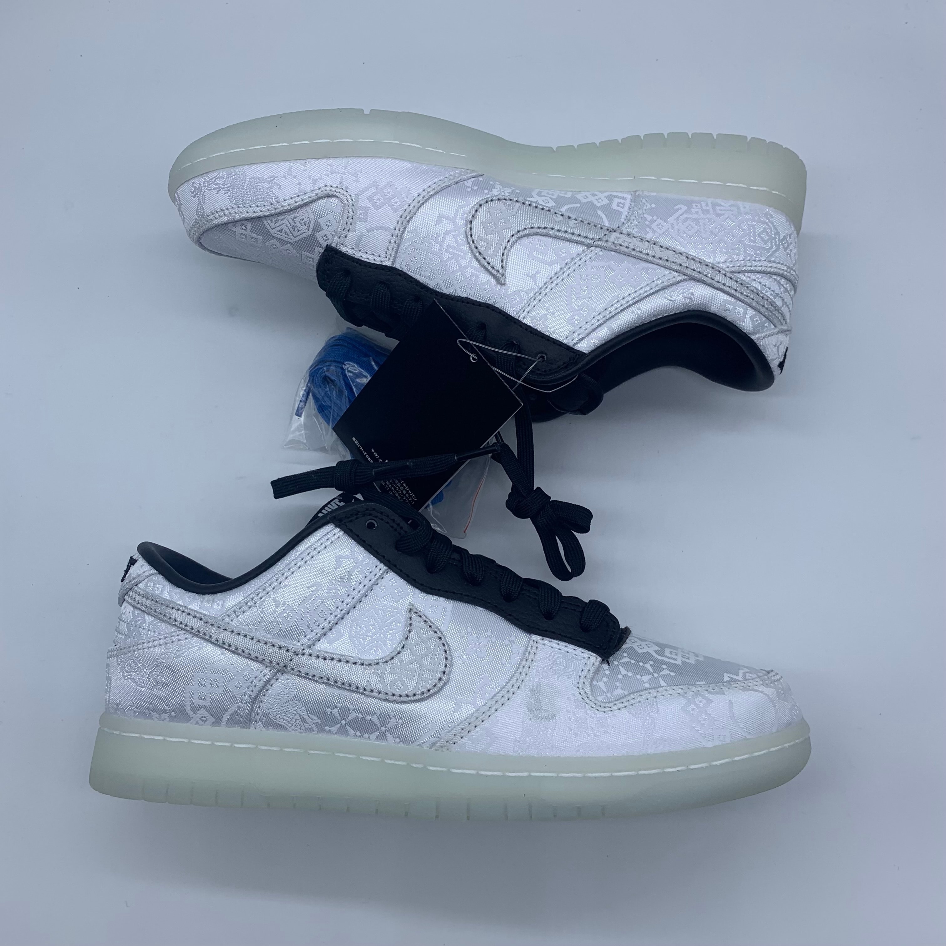 CLOT × fragment design × Nike Dunk Low "Black and White"