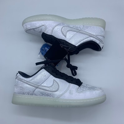 CLOT × fragment design × Nike Dunk Low "Black and White"