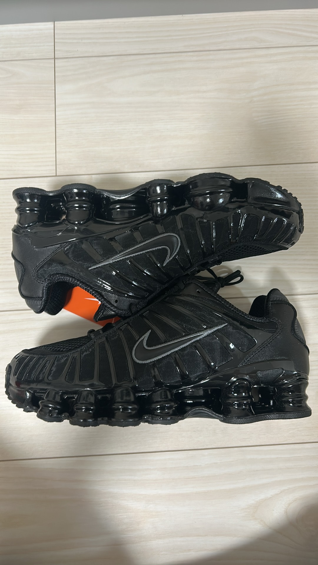 Nike Shox TL "Black/Metallic Hematite/Max Orange/Black"