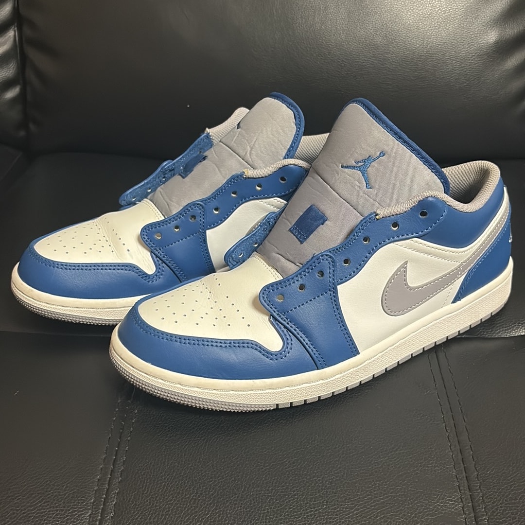 ナイキ NIKE エア ジョーダン 1 ロー トゥルー ブルー 26.5 B (目立った傷や汚れなし)】ナイキ エアジョーダン1 ロー 