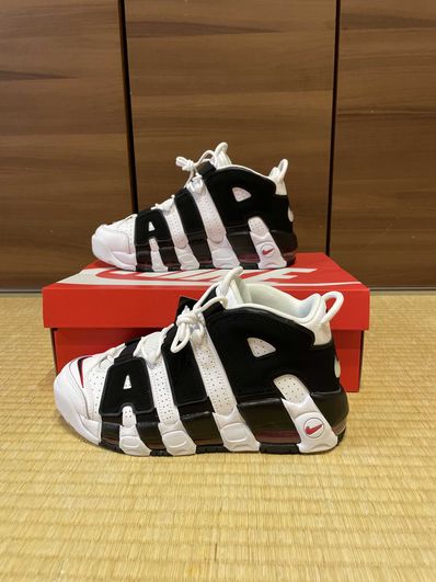 NIKE AIR MORE UPTEMPO "WHITE/BLACK/UNIVERSITY RED"(2020)