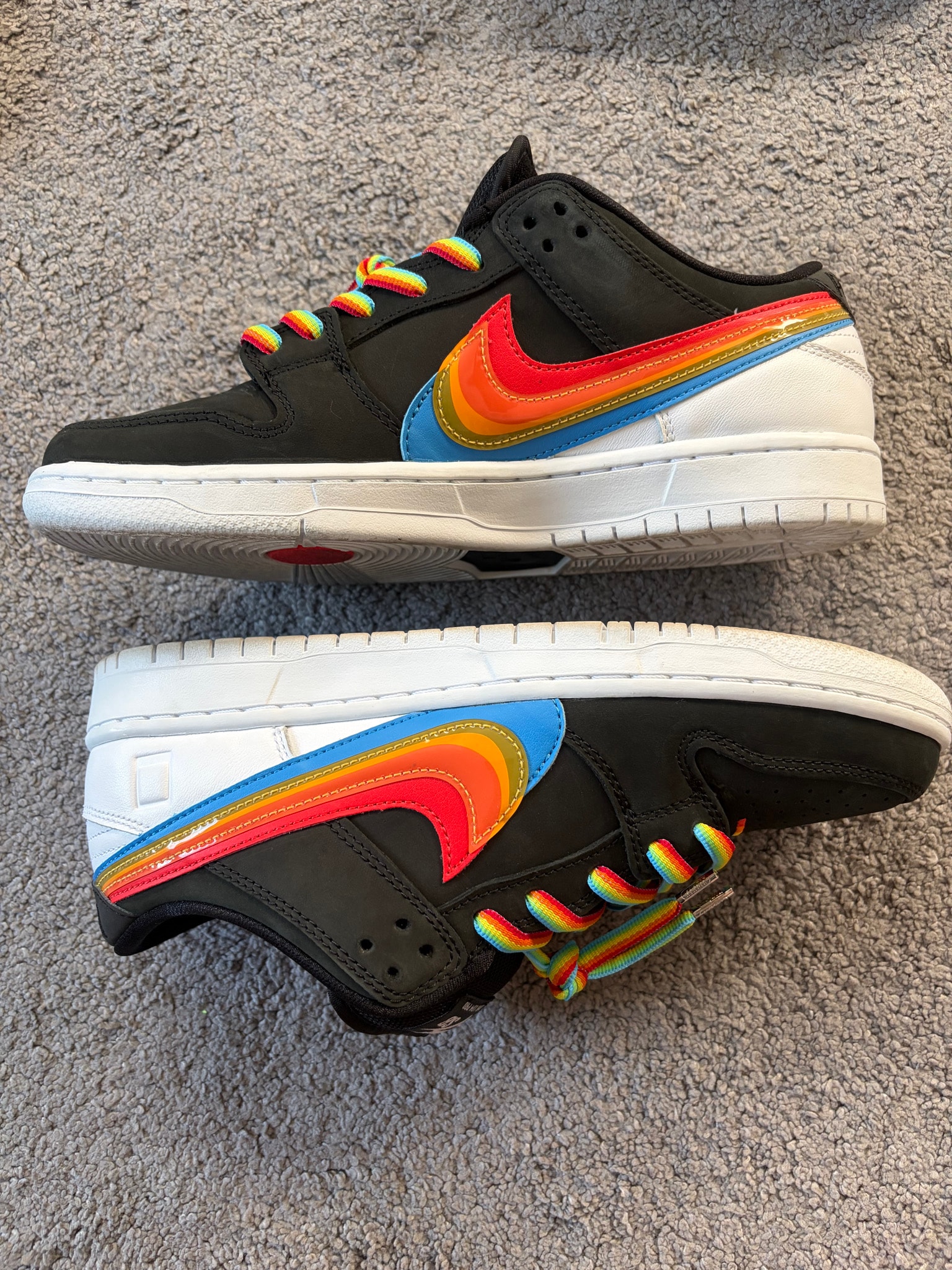 Polaroid × Nike SB Dunk Low Pro QS "Black/White"