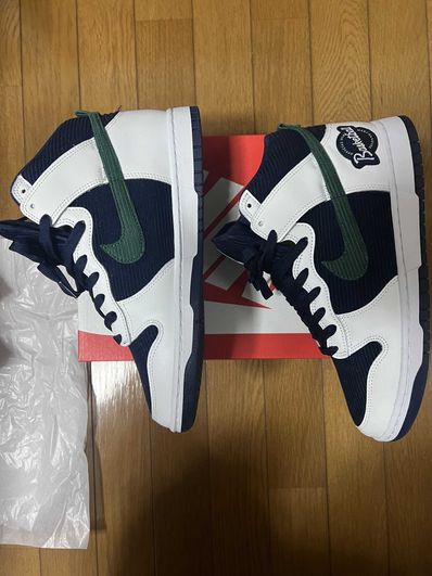 Nike Dunk High EMB "College Navy"
