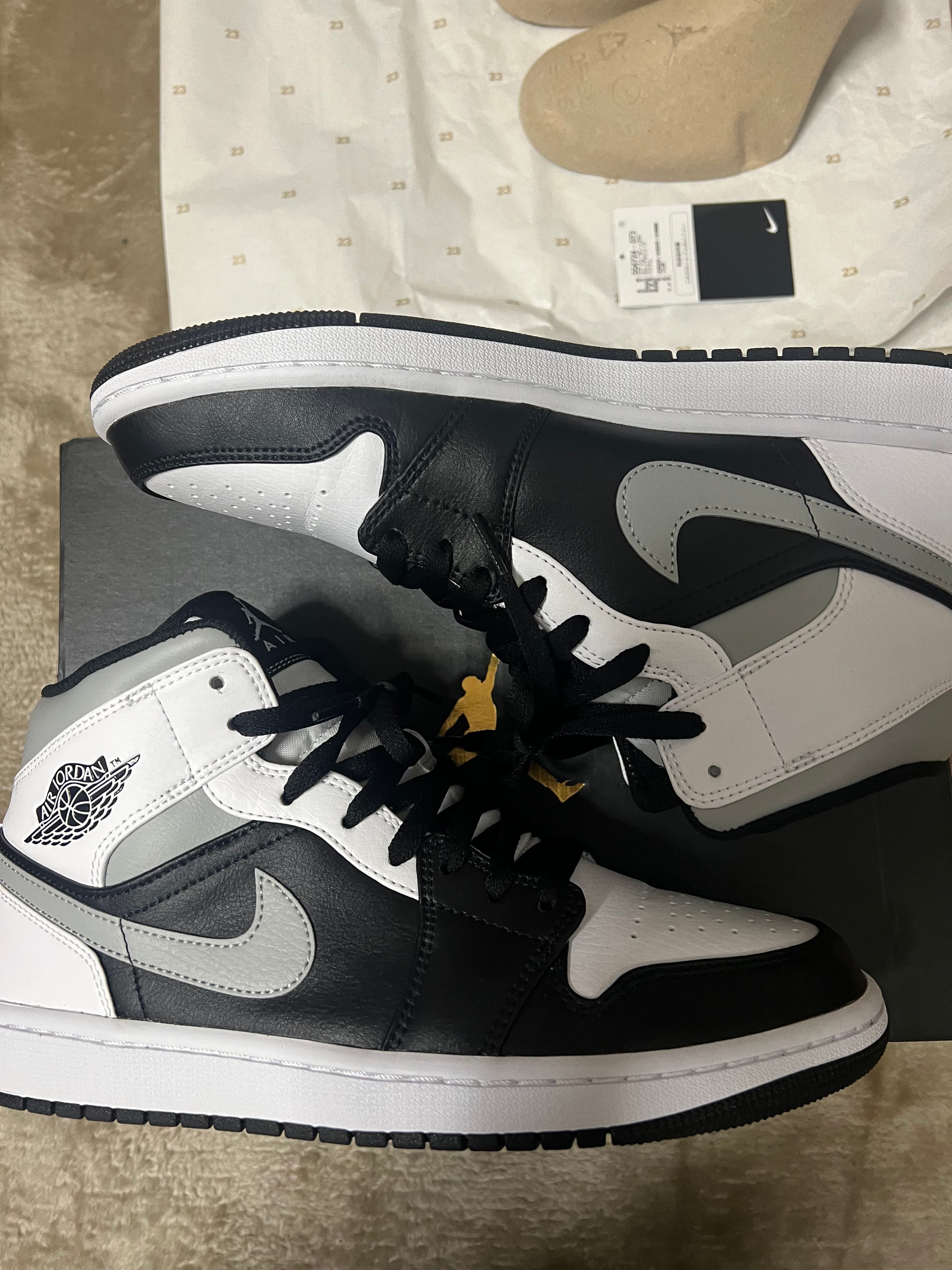 NIKE AIR JORDAN 1 MID "WHITE SHADOW"