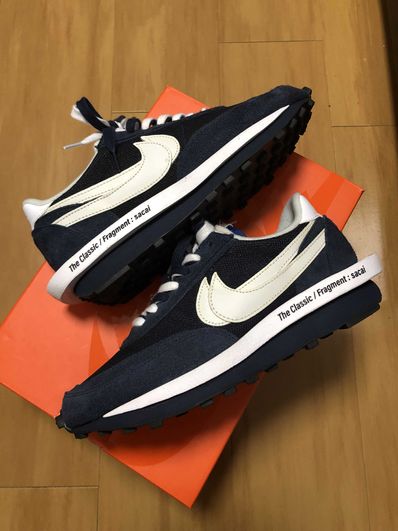 Fragment × sacai × Nike LD Waffle "Blackended Blue"