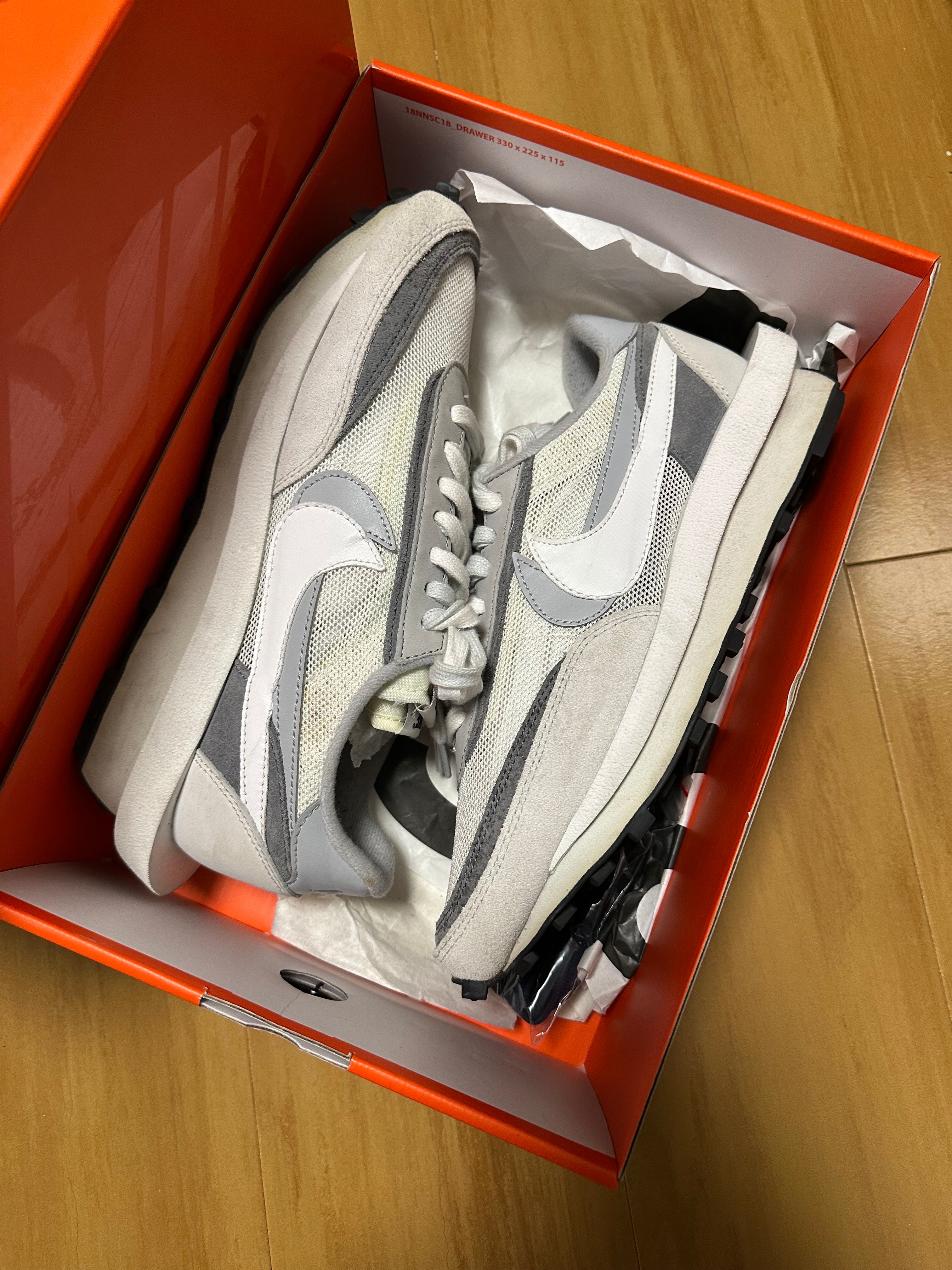 NIKE sacai lD WAFFLE 27cm ホワイト白 NIKE LD WAFFLE SACAI “WHITE