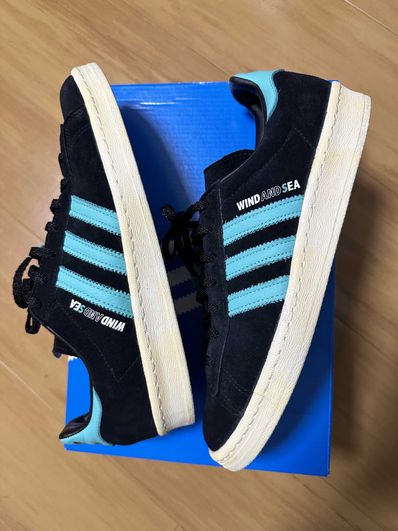 WIND AND SEA × atmos × adidas Campus 80 "Black"