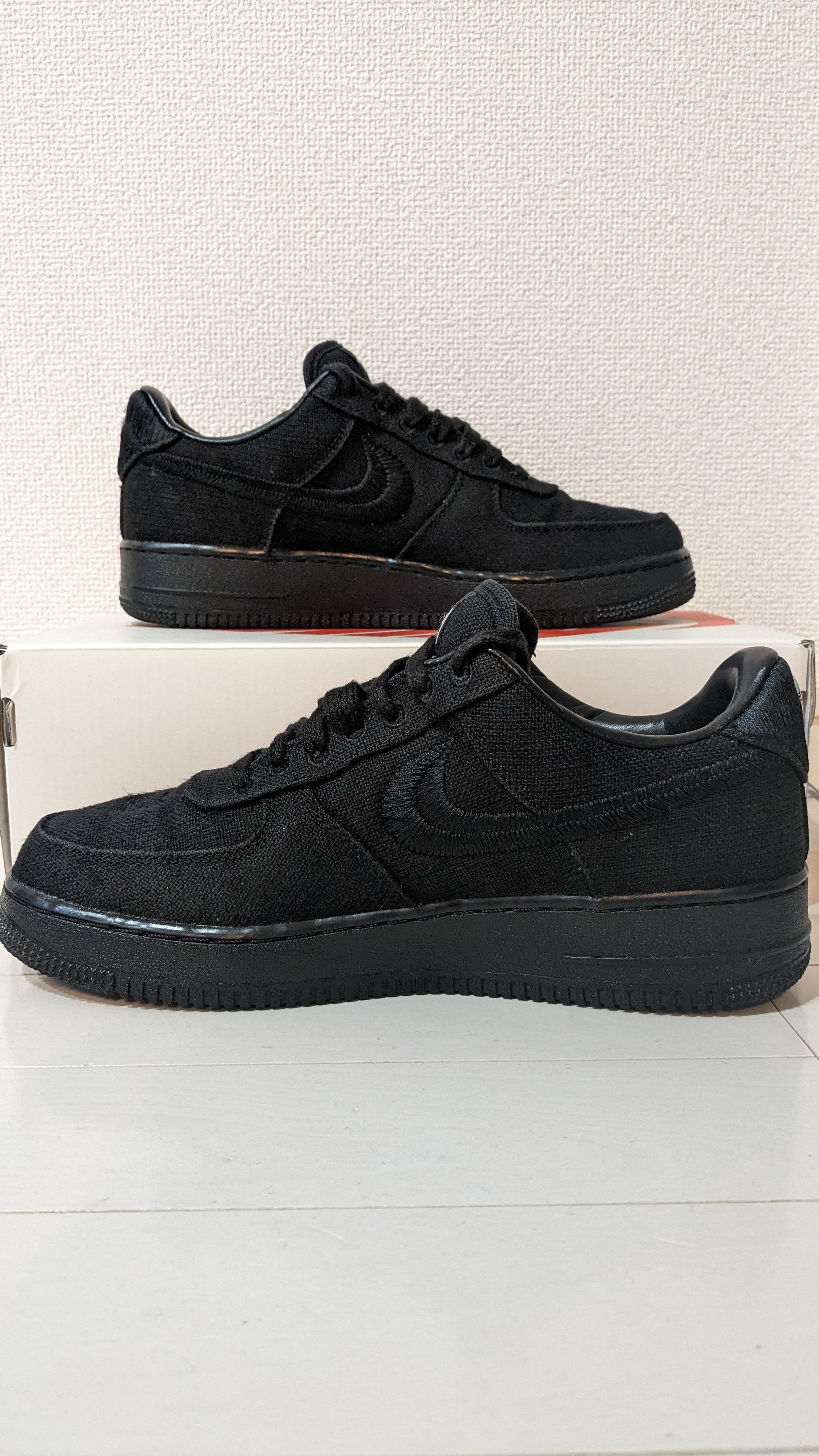 Stussy × Nike Air Force 1 Low "Triple Black"