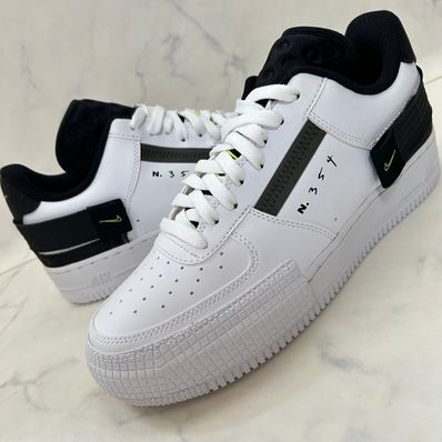 Nike Air Force 1 Type "White/Black/Volt"