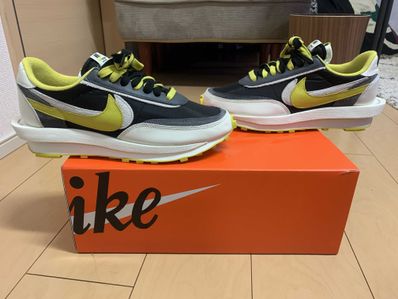 UNDERCOVER × sacai × Nike LD Waffle "Black/Sail-Dark Grey-Bright Citron"