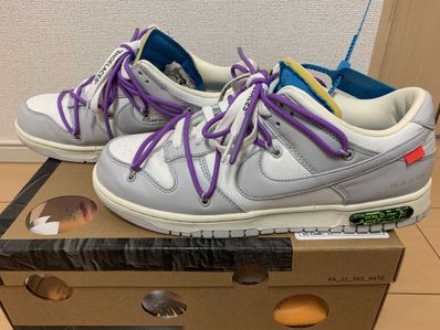 Off-White × Nike Dunk Low "Sail/Neutral Gray"