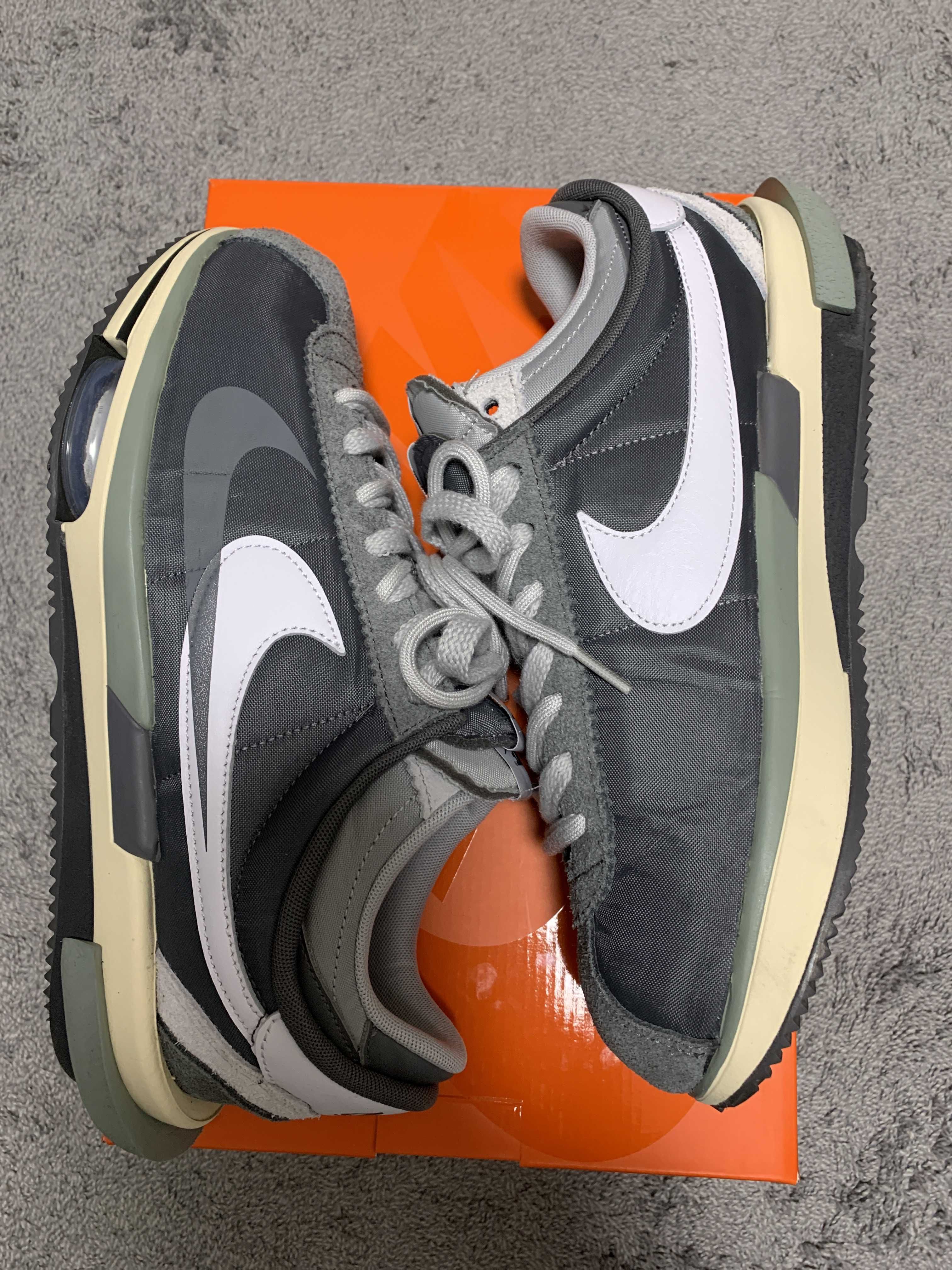 sacai × Nike Zoom Cortez "Iron Grey"