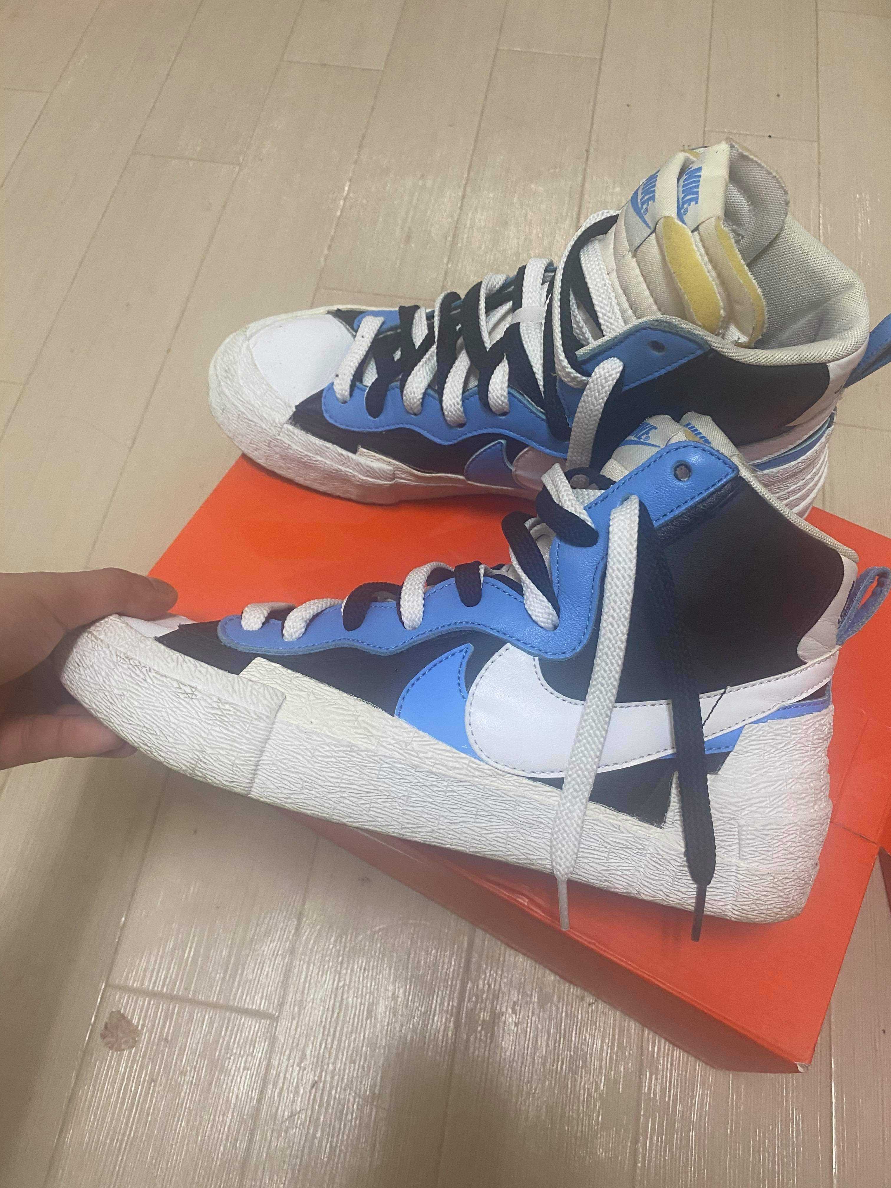 sacai × NIKE BLAZER MID "BLACK / BLUE"