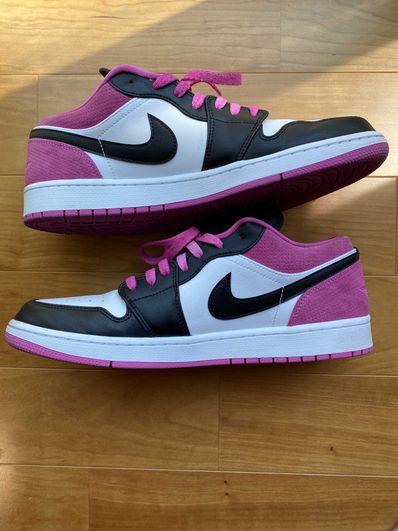 Nike Air Jordan 1 Low "Black/White-Magenta"