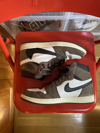 Travis Scott × Nike Air Jordan 1 Retro High OG TS SP "Sail/Dark Mocha"
