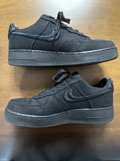 Stussy × Nike Air Force 1 Low "Triple Black"
