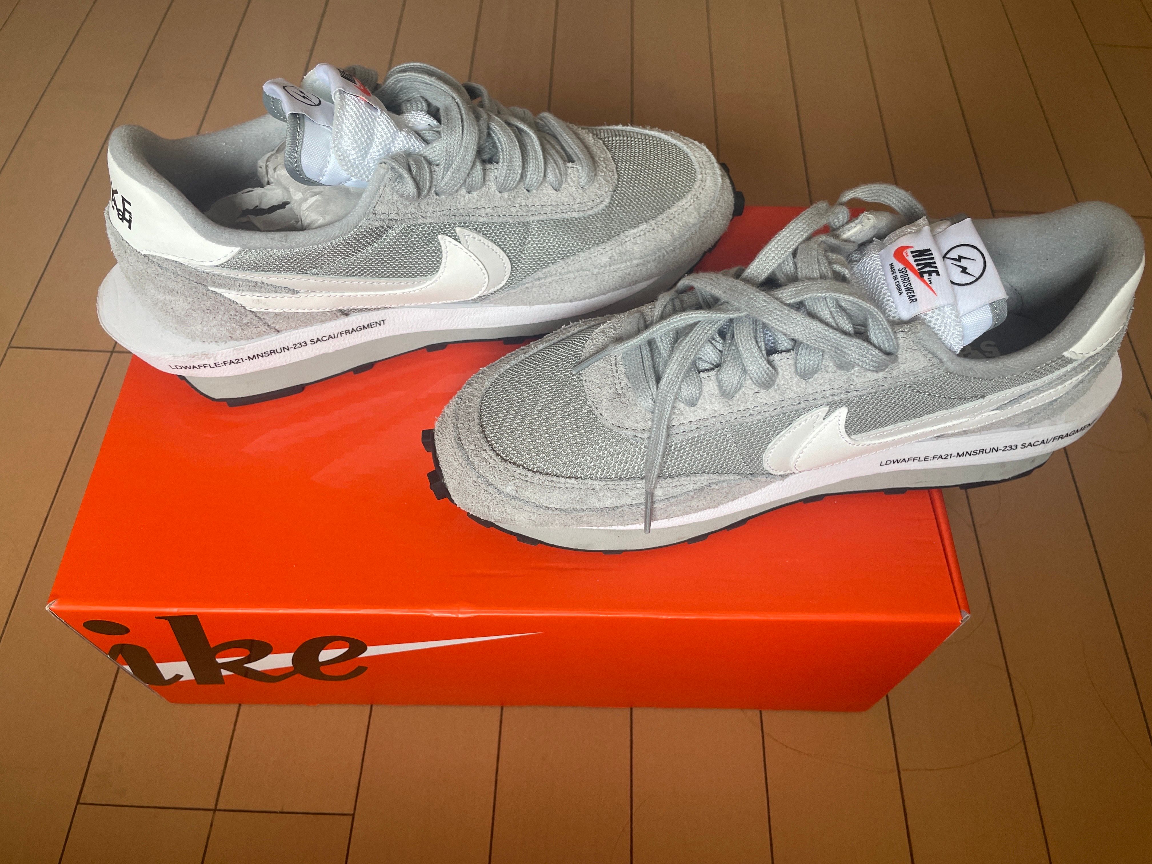 Fragment × sacai × Nike LD Waffle "Light Smoke Grey"