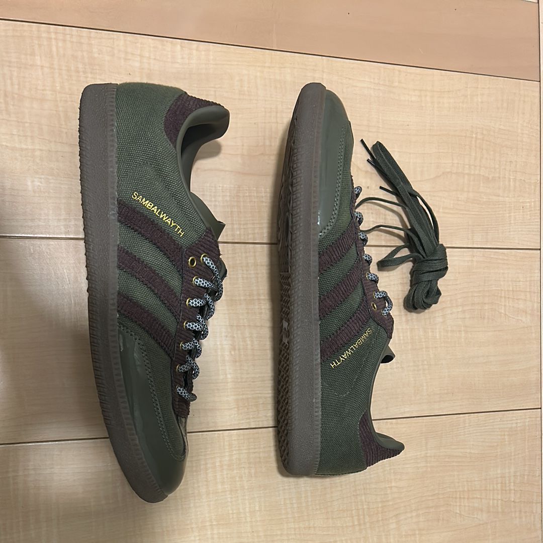 Alwayth × adidas Samba OG "Olive Straighter/Shadow Brown/Matte Gold"