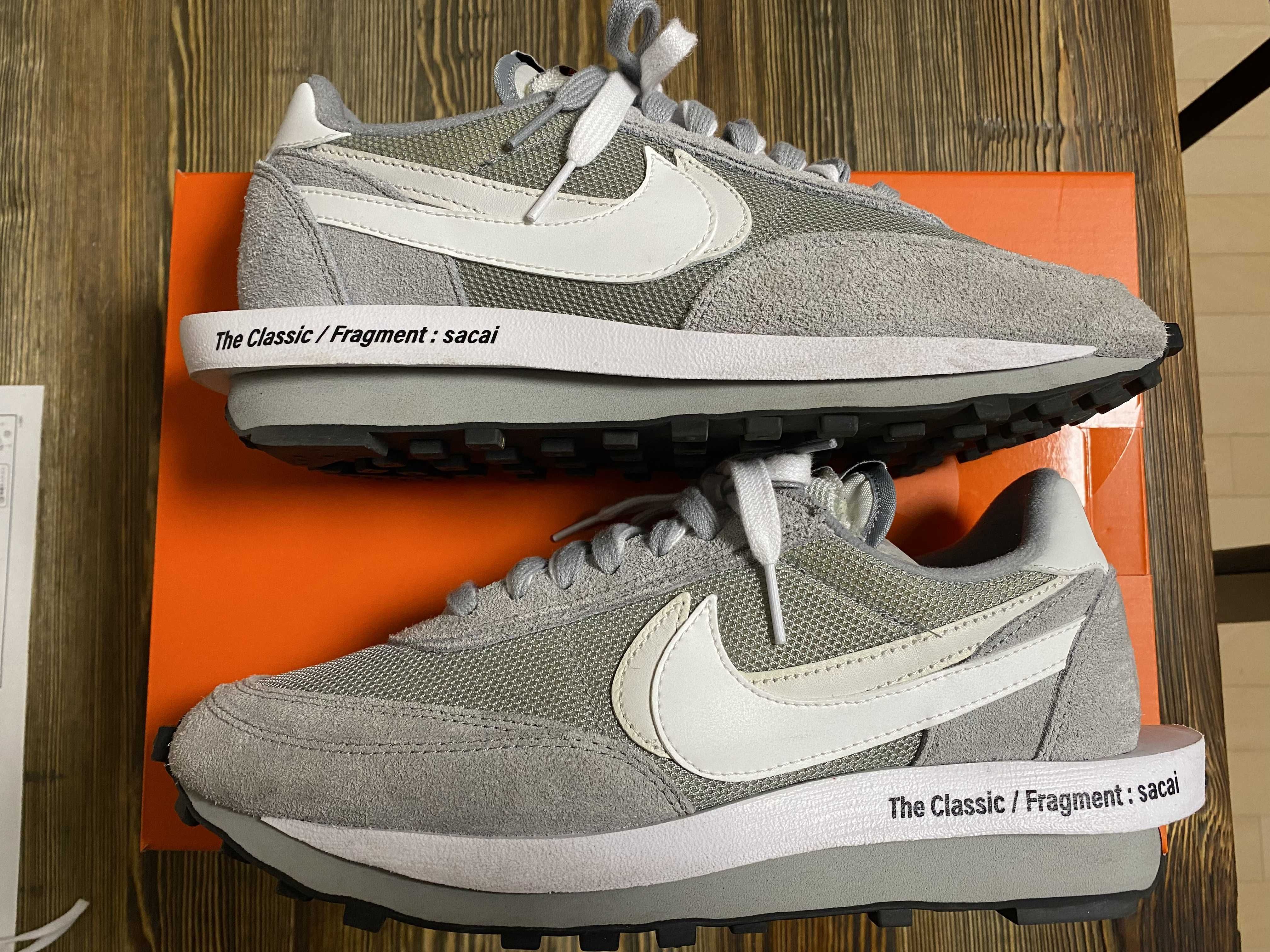 Fragment × sacai × Nike LD Waffle "Light Smoke Grey"