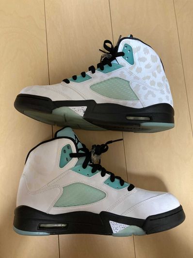 Nike Air Jordan 5 "White/Black/Island Green"