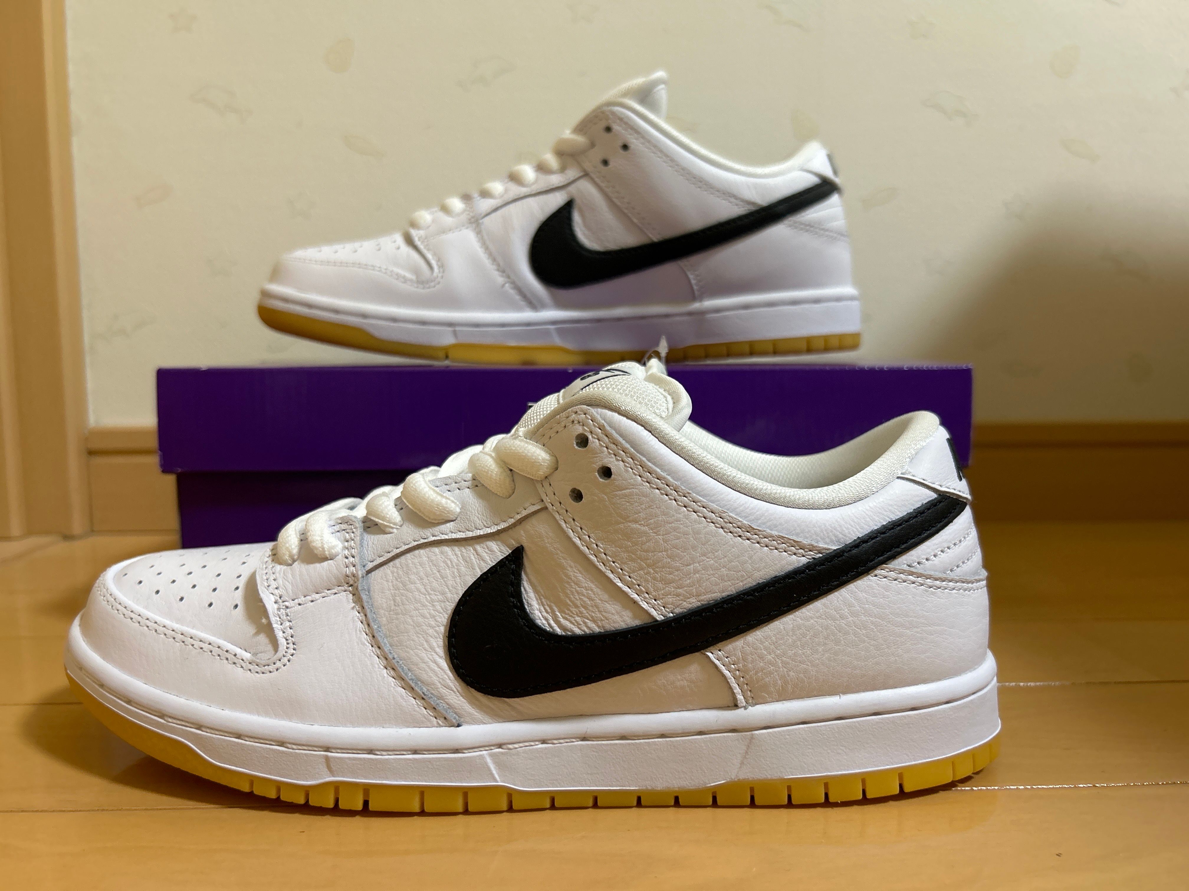 Nike SB Dunk Low Pro "White/Black-White-Gum Light Brown"