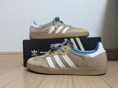 Wales Bonner × adidas Nylon Samba "Desert/Wonder White/Ash Blue"