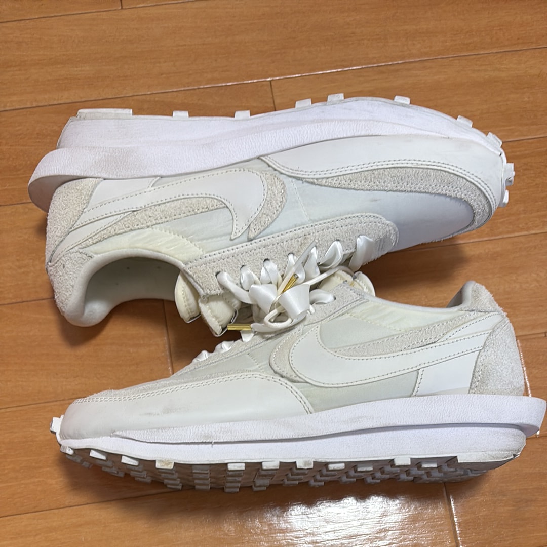 sacai × Nike LDV Waffle "Triple White"