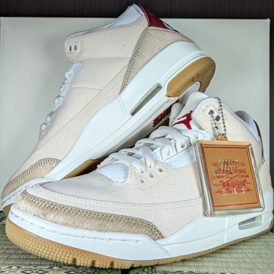 Levi's × Nike Air Jordan 3 Retro SP "Ecru Denim" (LEVI'S Tab)