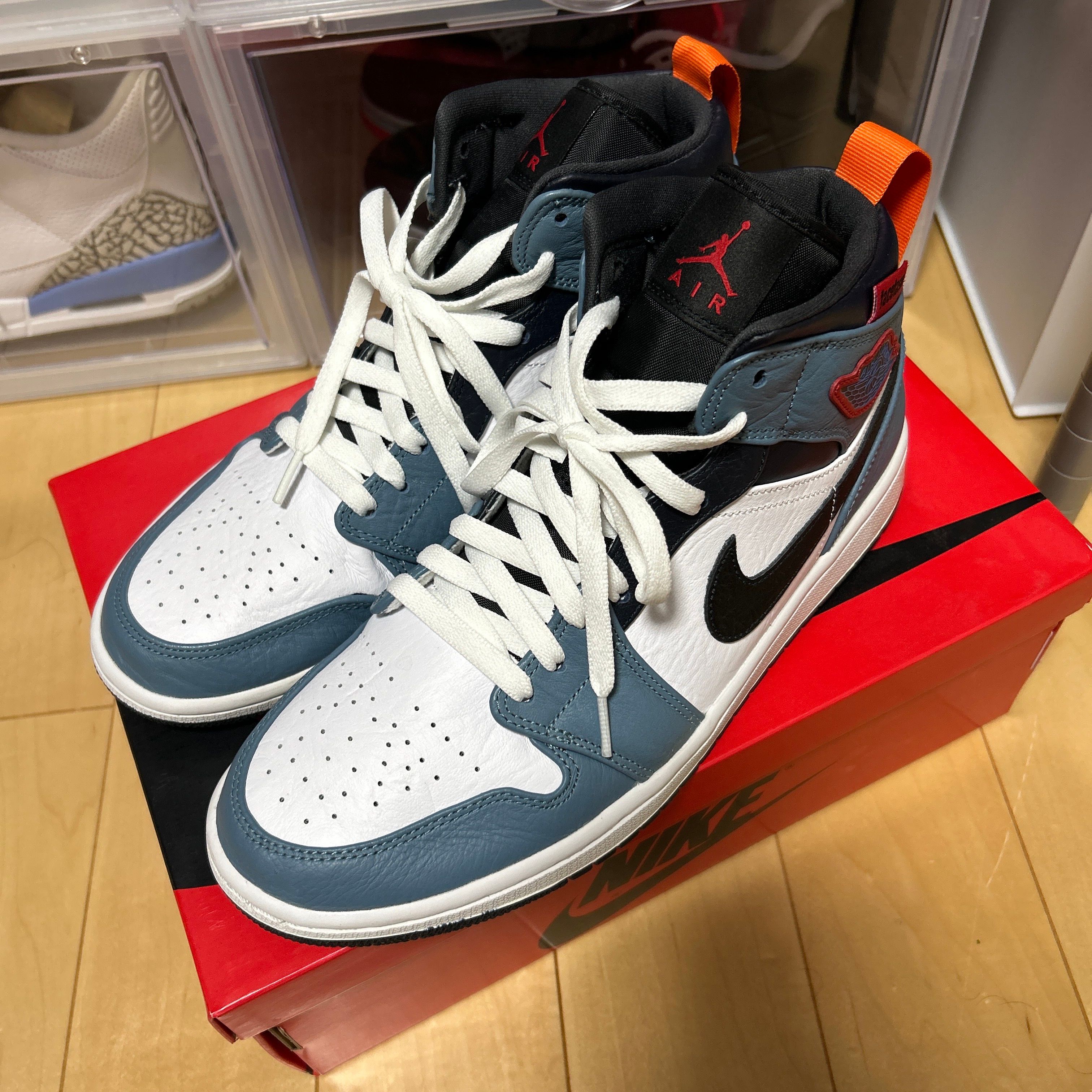 FACETASM × Nike Air Jordan 1 Mid "White/Navy"
