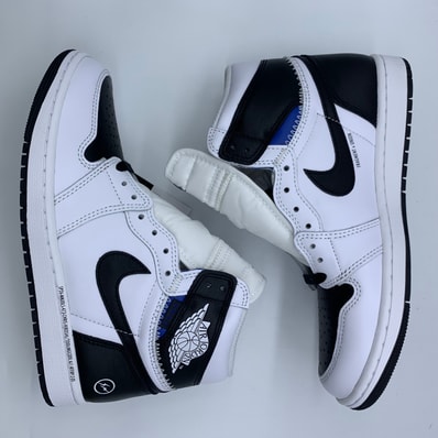 fragment design × UNION × Nike Air Jordan 1 Retro High OG "Black/White"