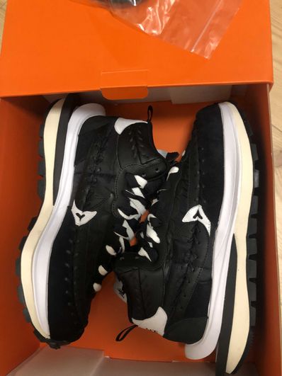 Jean-Paul Gaultier × sacai × Nike Vapor Waffle "Black/Black-White"