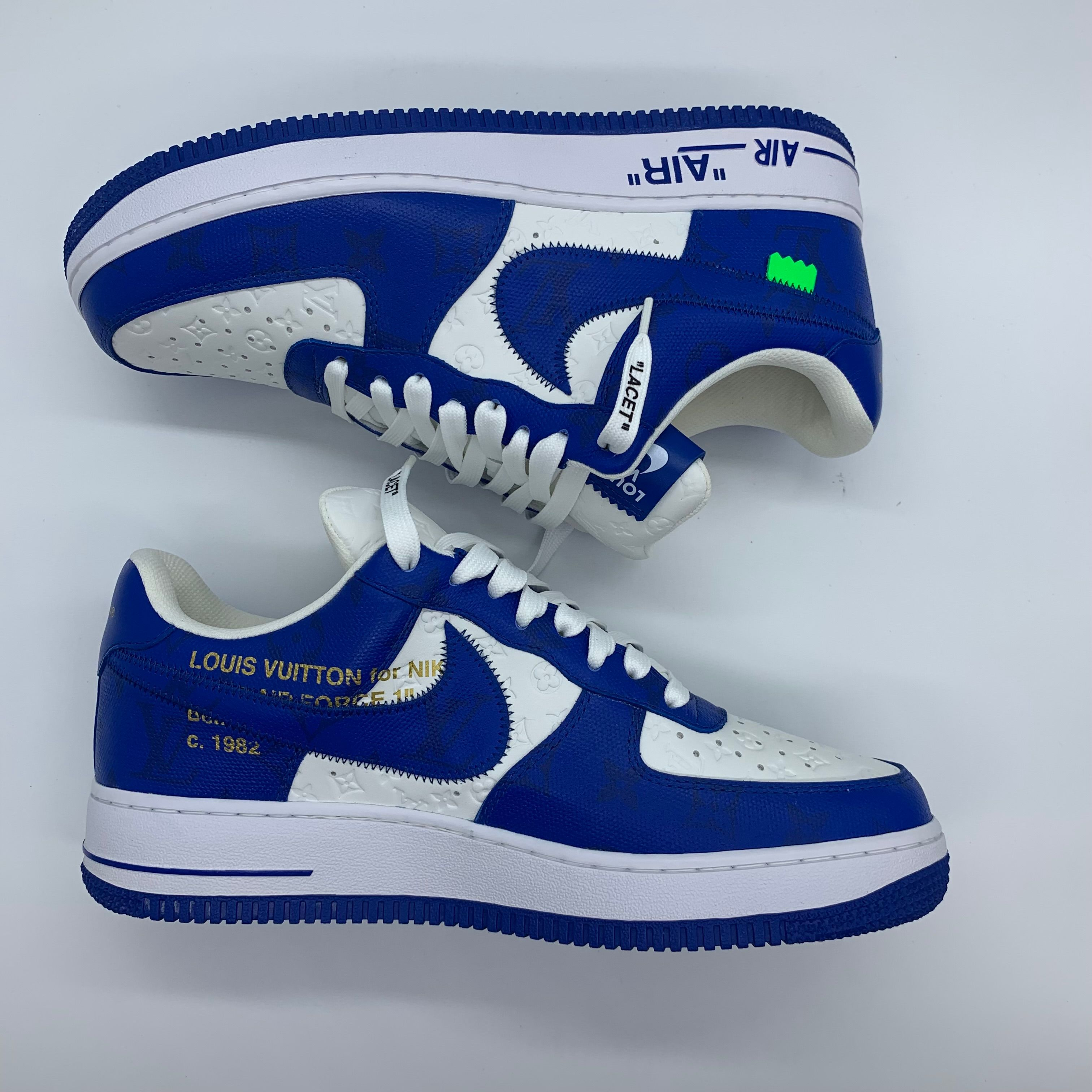 Louis Vuitton × Nike Air Force 1 Low by Virgil Abloh "White/blue/France"