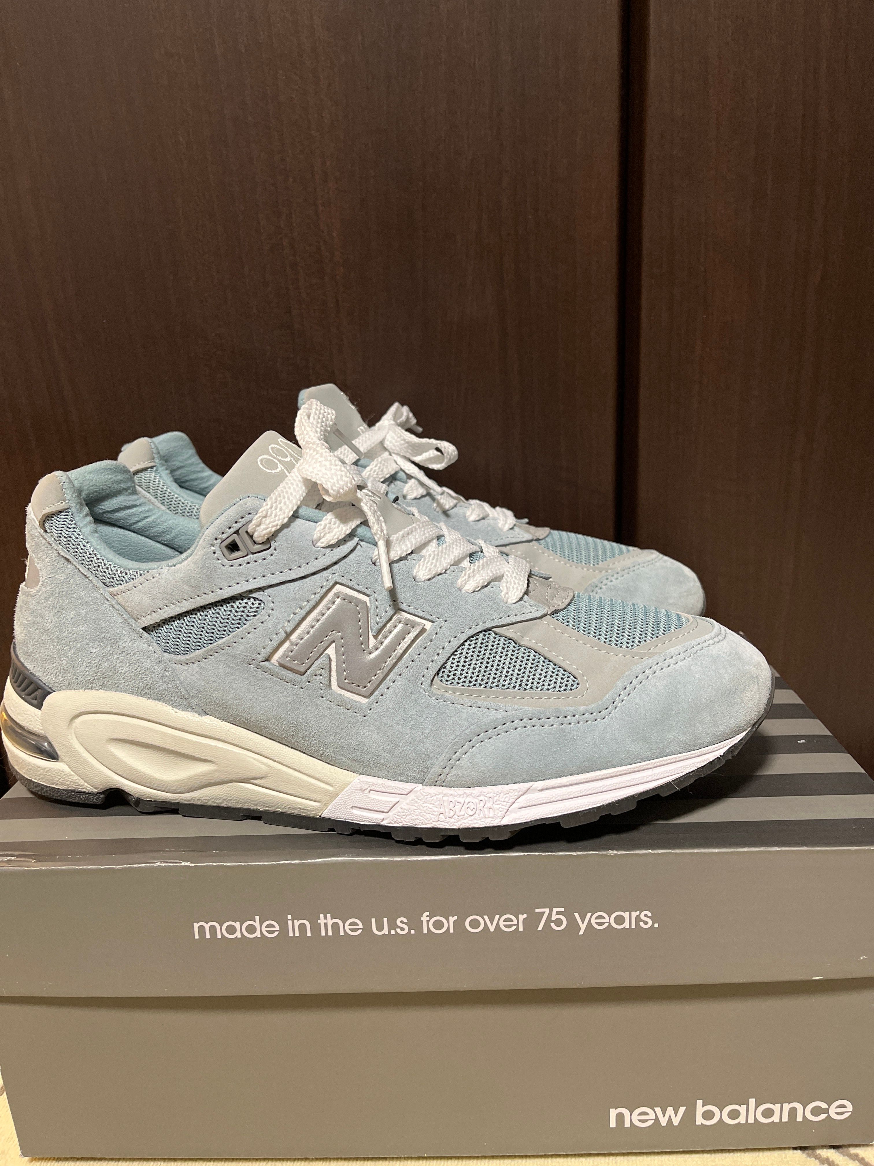 KITH × New Balance 990V2 "Storm Blue"