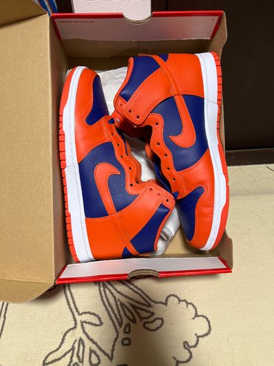 Nike Dunk High Retro "Orange and Deep Royal"