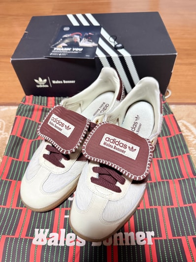 Wales Bonner × adidas Samba Pony Tonal Low "Cream White/Mystery Brown"