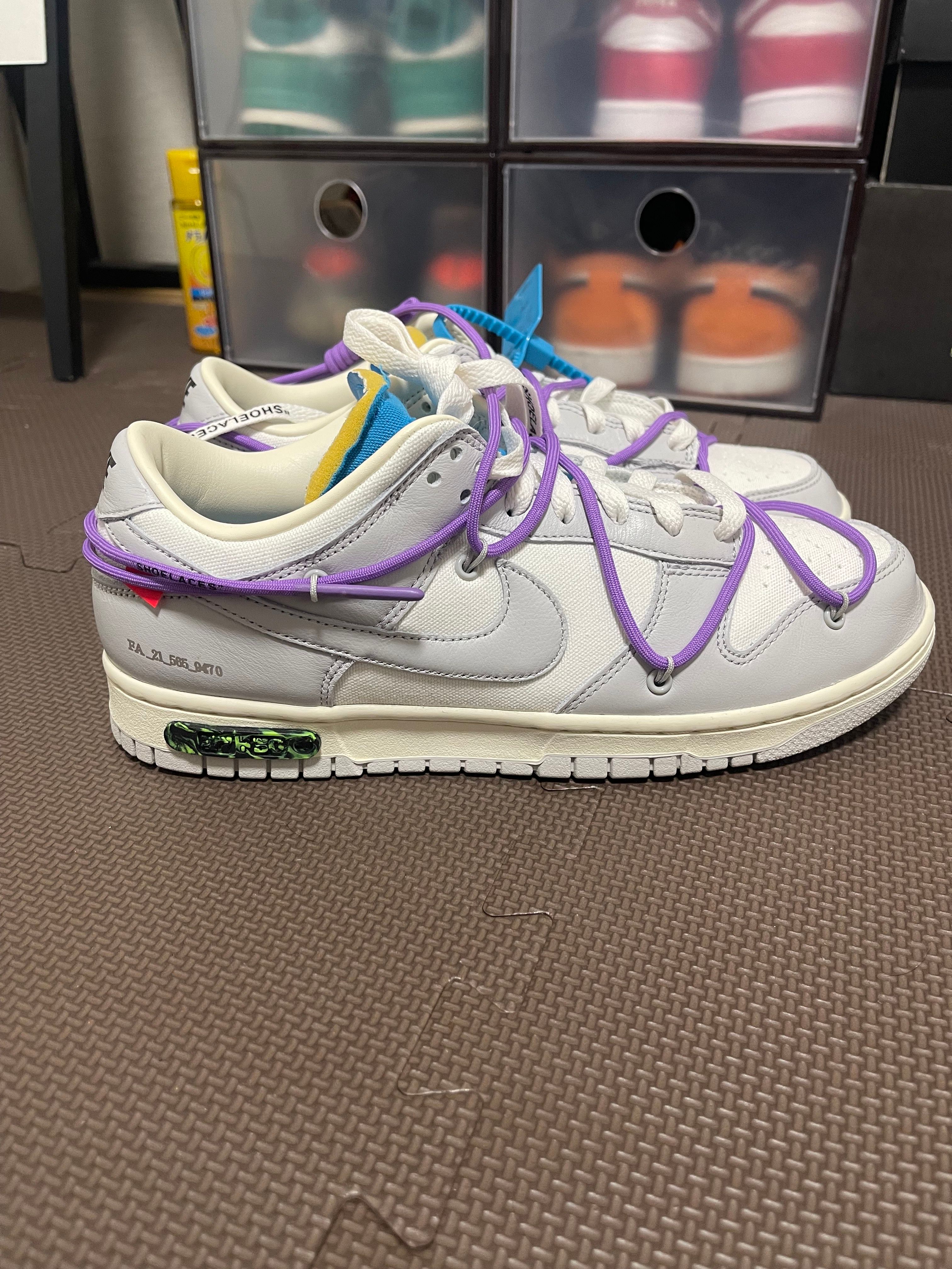 Off-White × Nike Dunk Low "Sail/Neutral Gray"