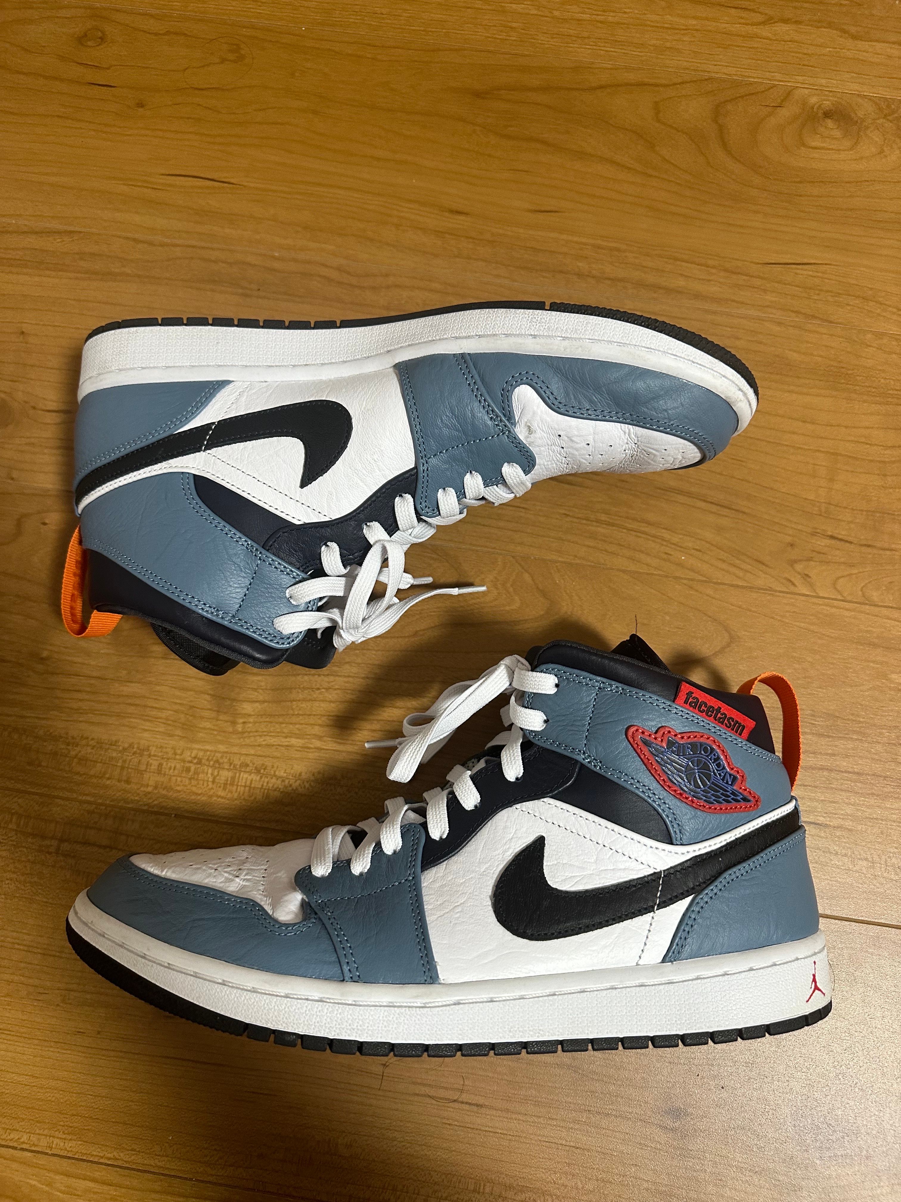 FACETASM × Nike Air Jordan 1 Mid "White/Navy"
