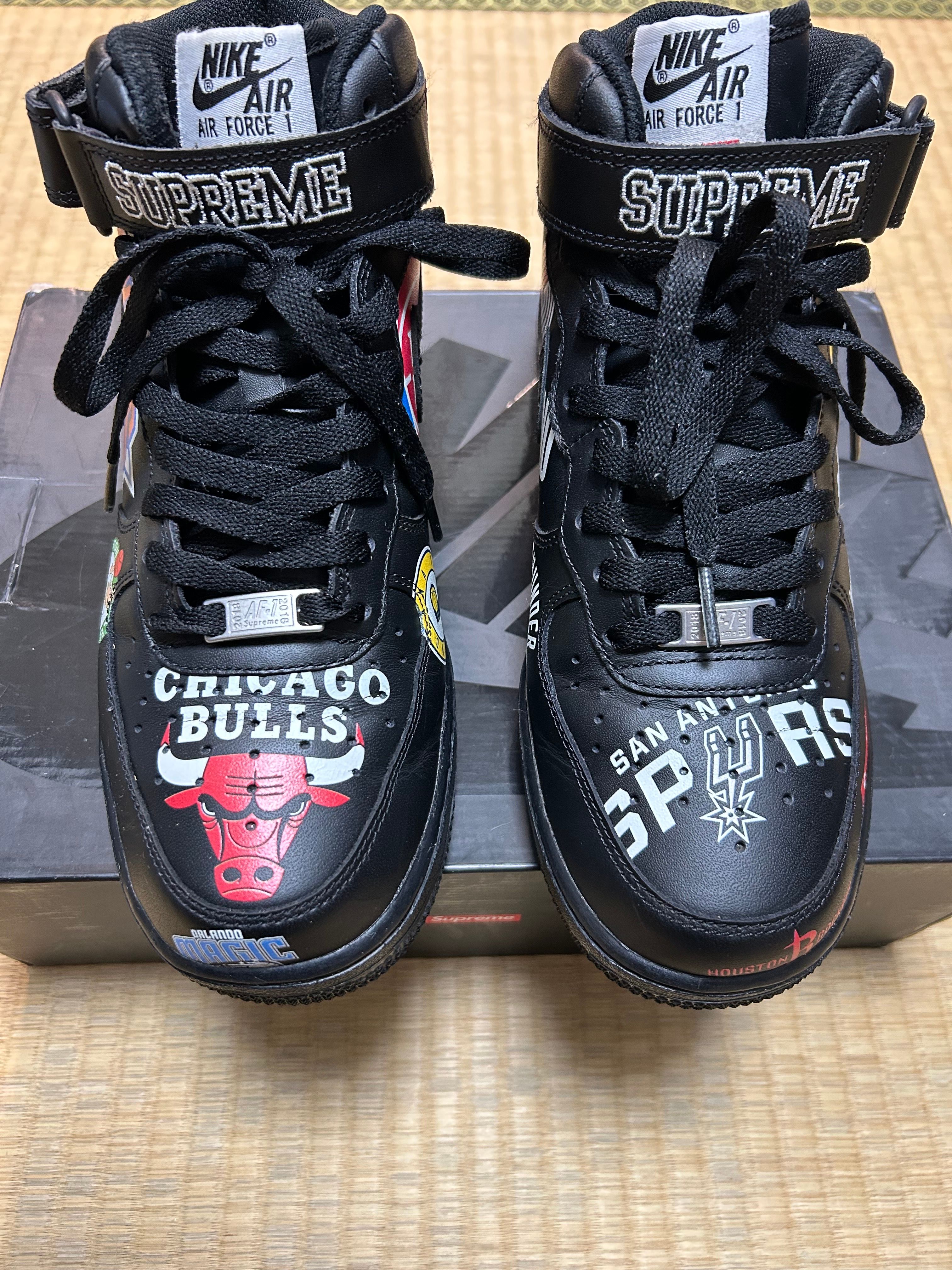 Supreme × NBA × Nike Air Force 1 Mid '07 "Black"