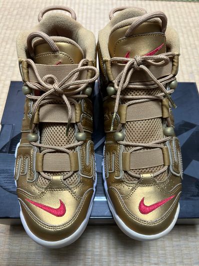 Supreme × Nike Air More Uptempo "Metallic Gold"