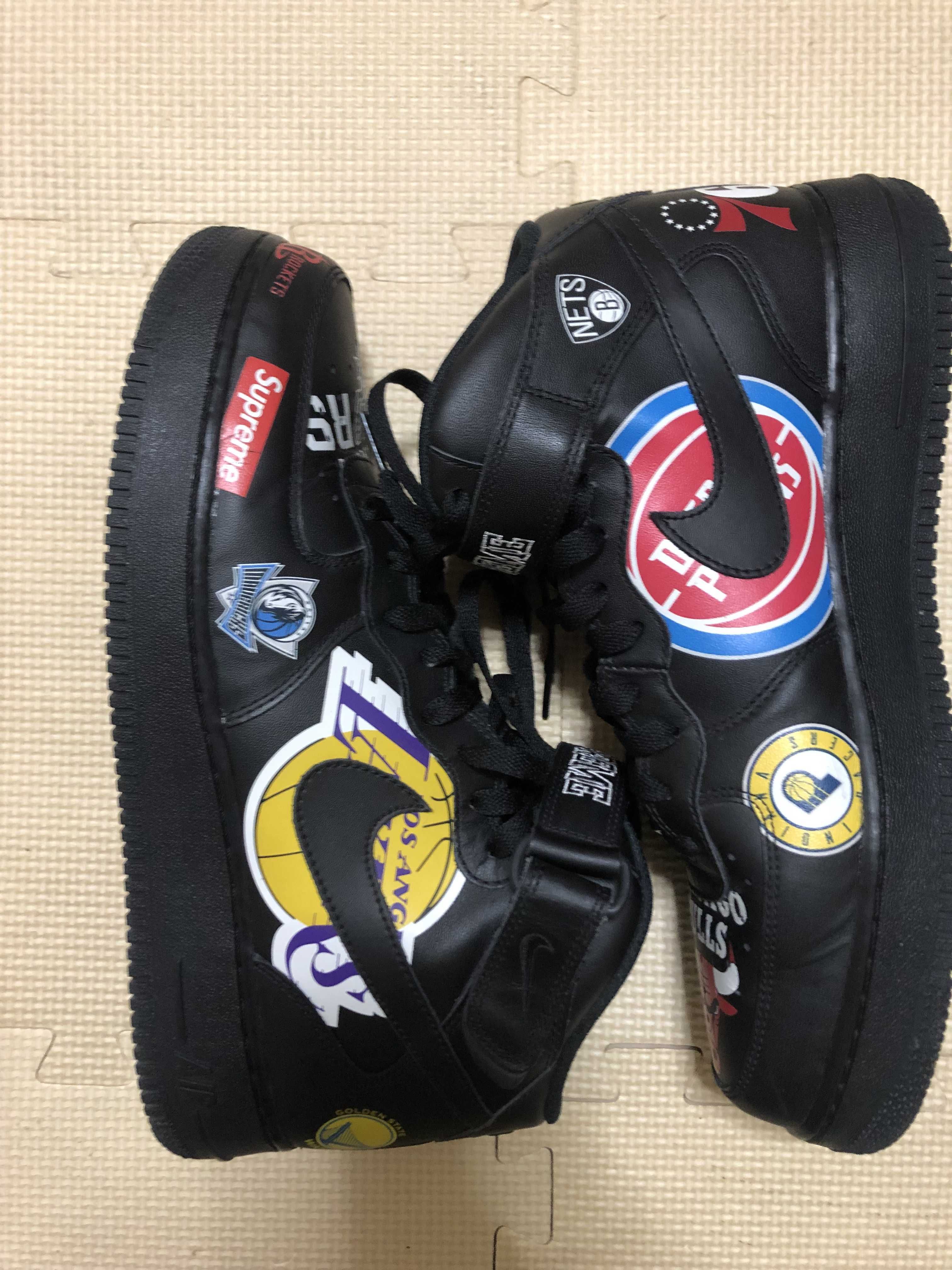 Supreme × NBA × Nike Air Force 1 Mid '07 "Black"