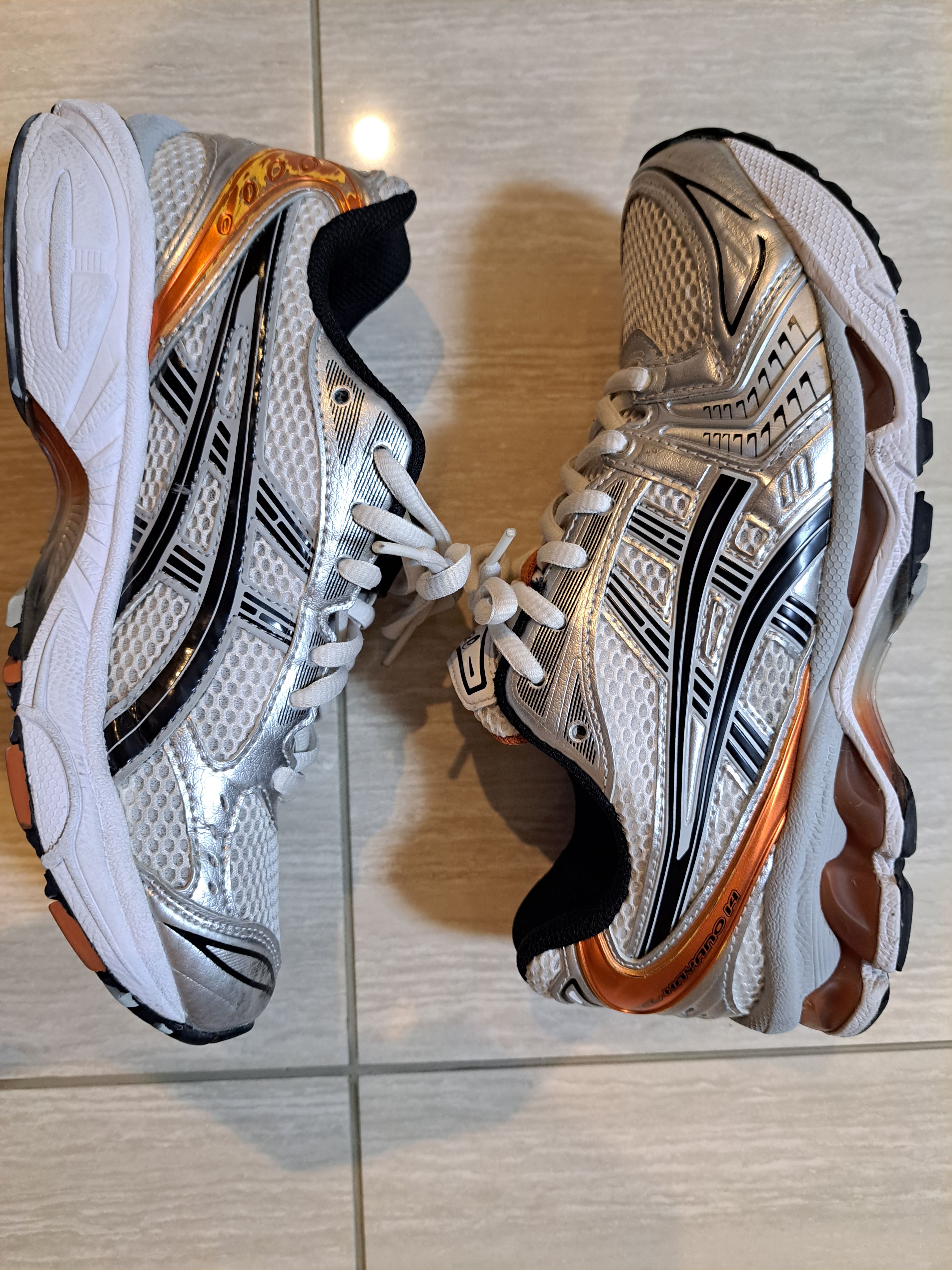 Asics Gel-Kayano 14 "White/Piquant Orange"