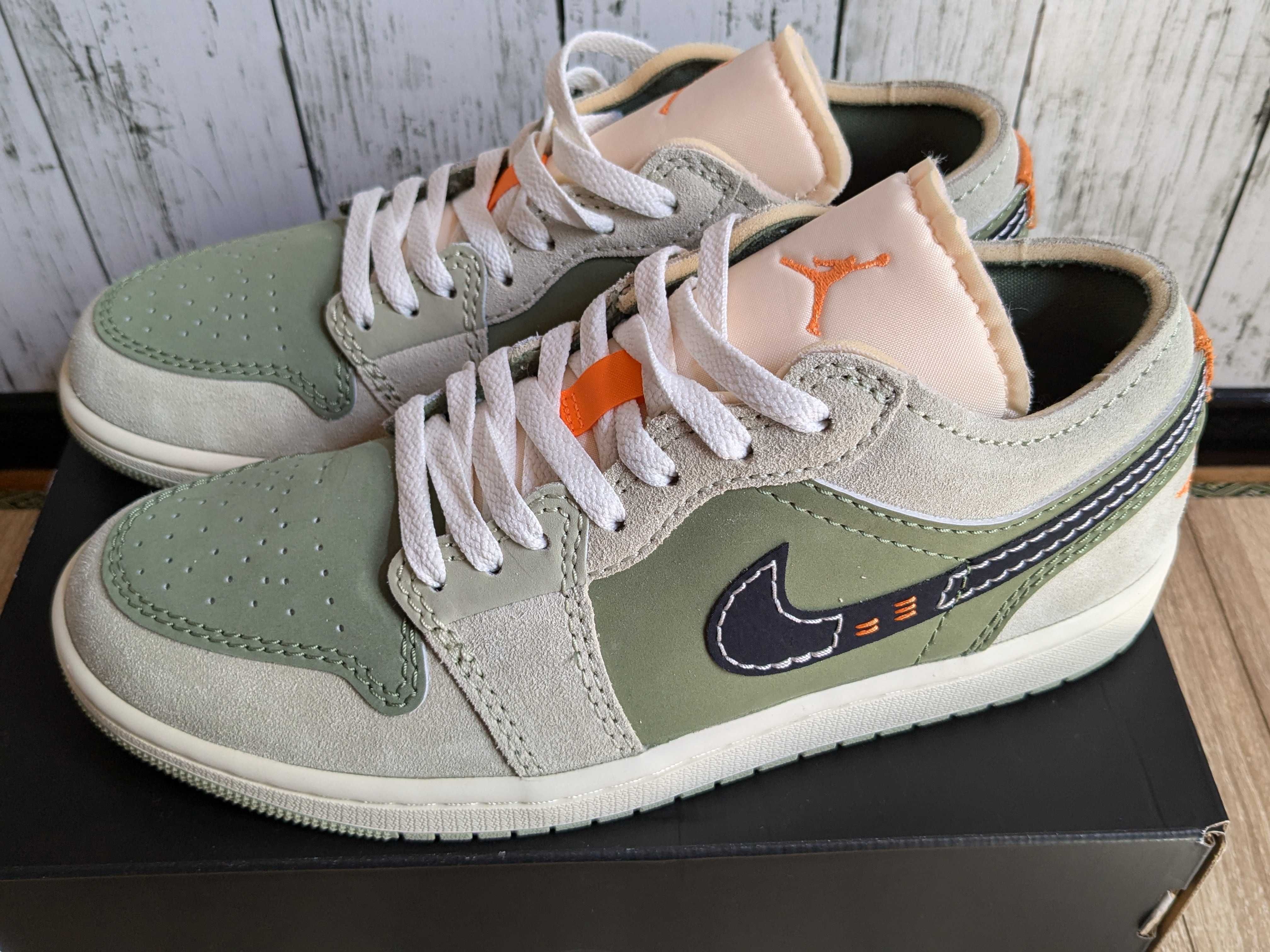Nike Air Jordan 1 Low SE Craft "Light Olive/Black"