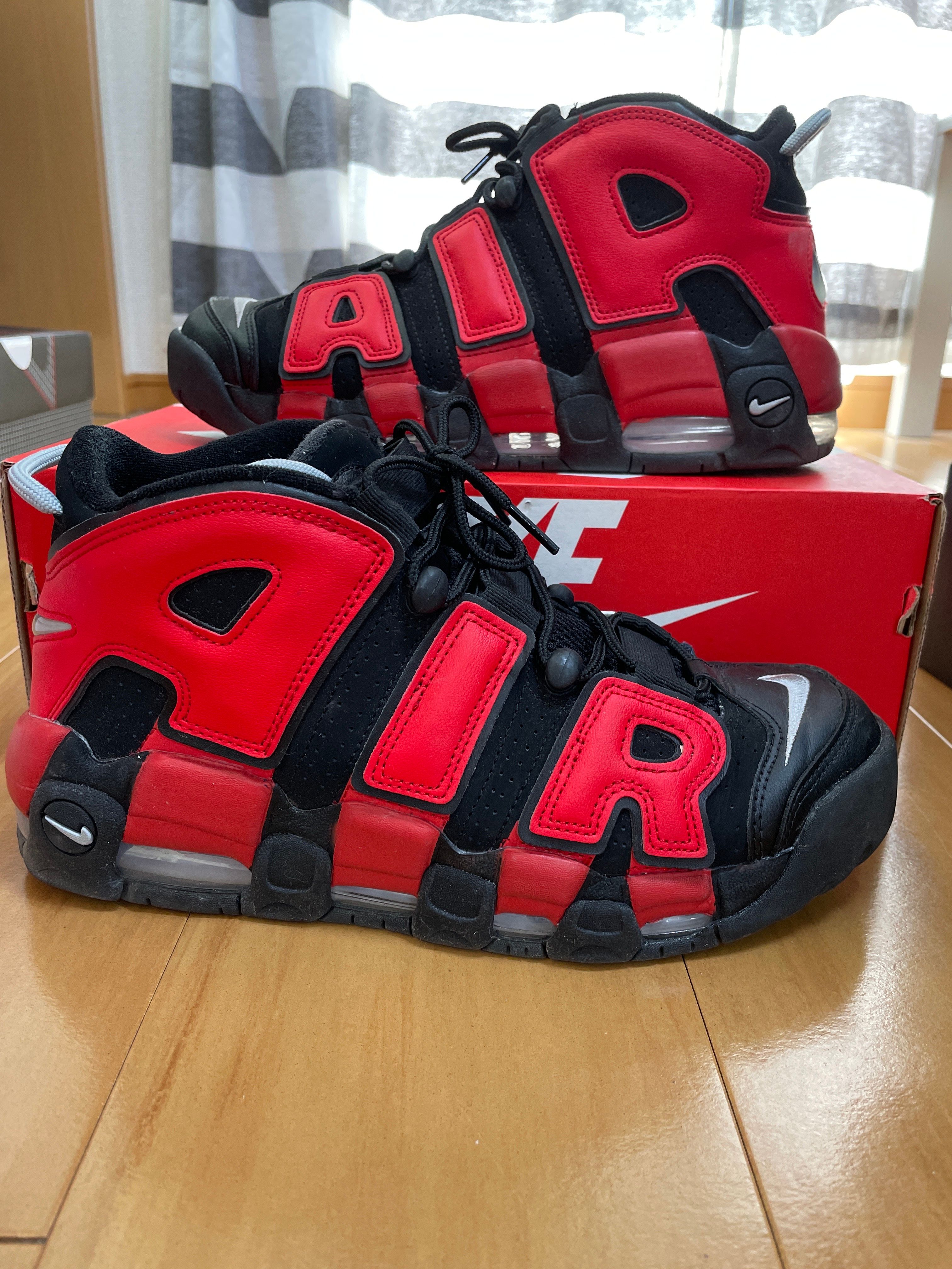 Nike Air More Uptempo '96 "Black and University Red"