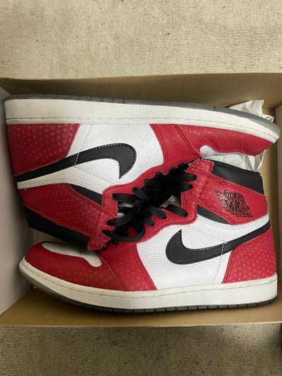 Spiderman × Nike Air Jordan 1 Origin Story "Gym Red/White/Photo Blue/Black"