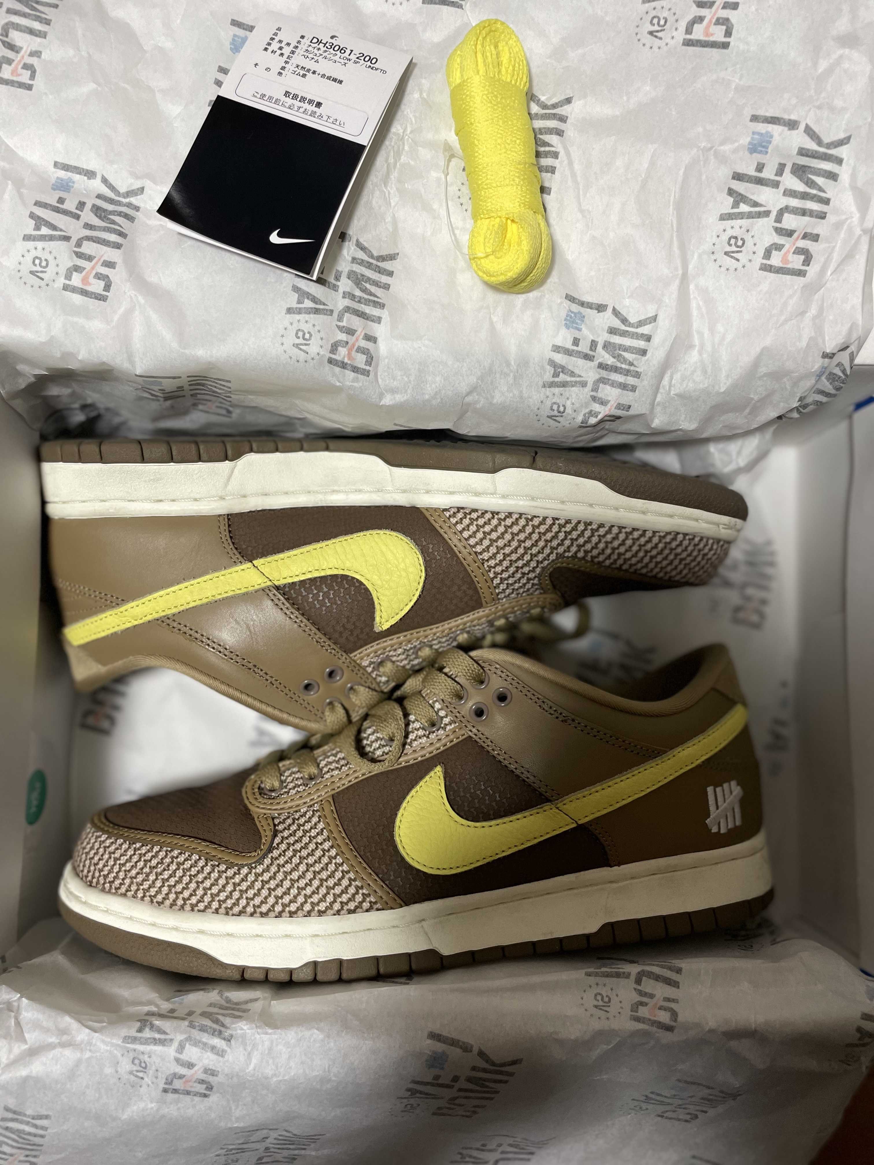 UNDEFEATED × Nike Dunk Low SP  "Canteen/Lemon Frost/Palomino"