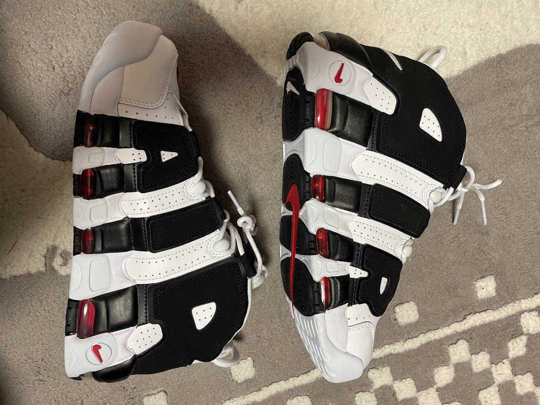NIKE AIR MORE UPTEMPO "WHITE/BLACK/UNIVERSITY RED"(2020)
