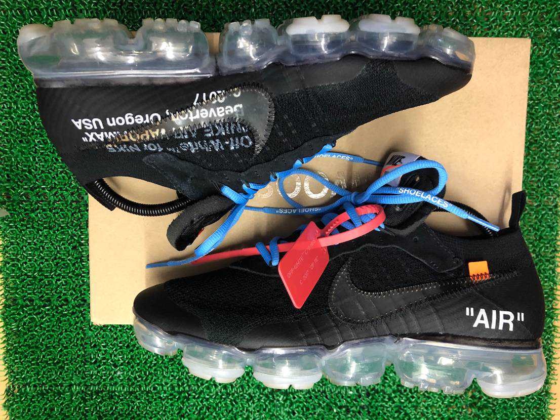 Off-White × Nike Air Vapormax "Black/Total Orange/Clear"