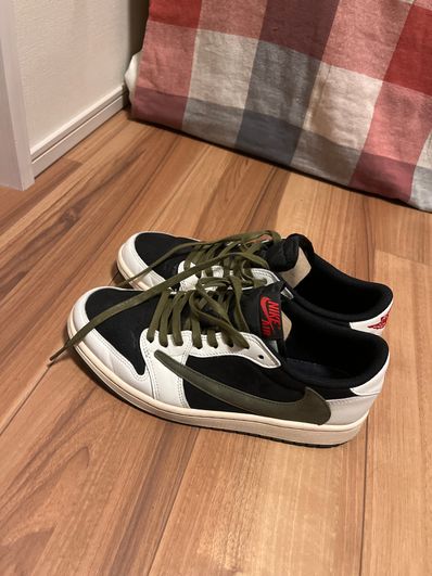 Travis Scott × Nike Women's Air Jordan 1 Low OG "Medium Olive"